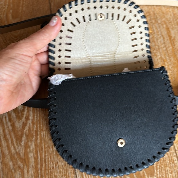 Belt with the purse/wallet, black leather size small/ medium - Picture 3 of 6